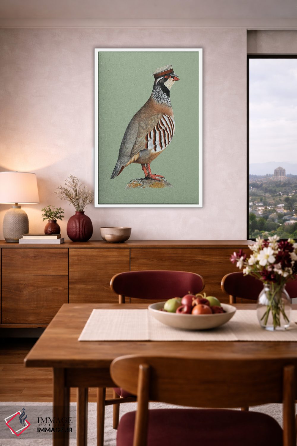 تابلو دکوراتیو تقره پا قرمز اثر میخائیل ودرنیکوف - D3W