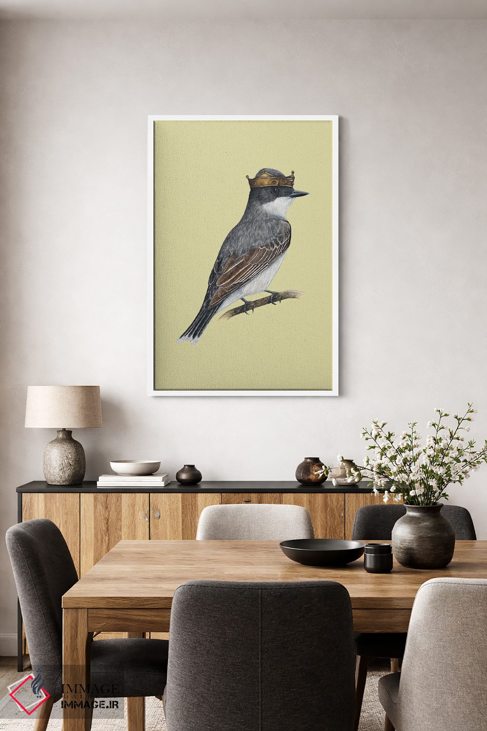 تابلو دکوراتیو مرغ پادشاه شرقی اثر میخائیل ودرنیکوف - D3W