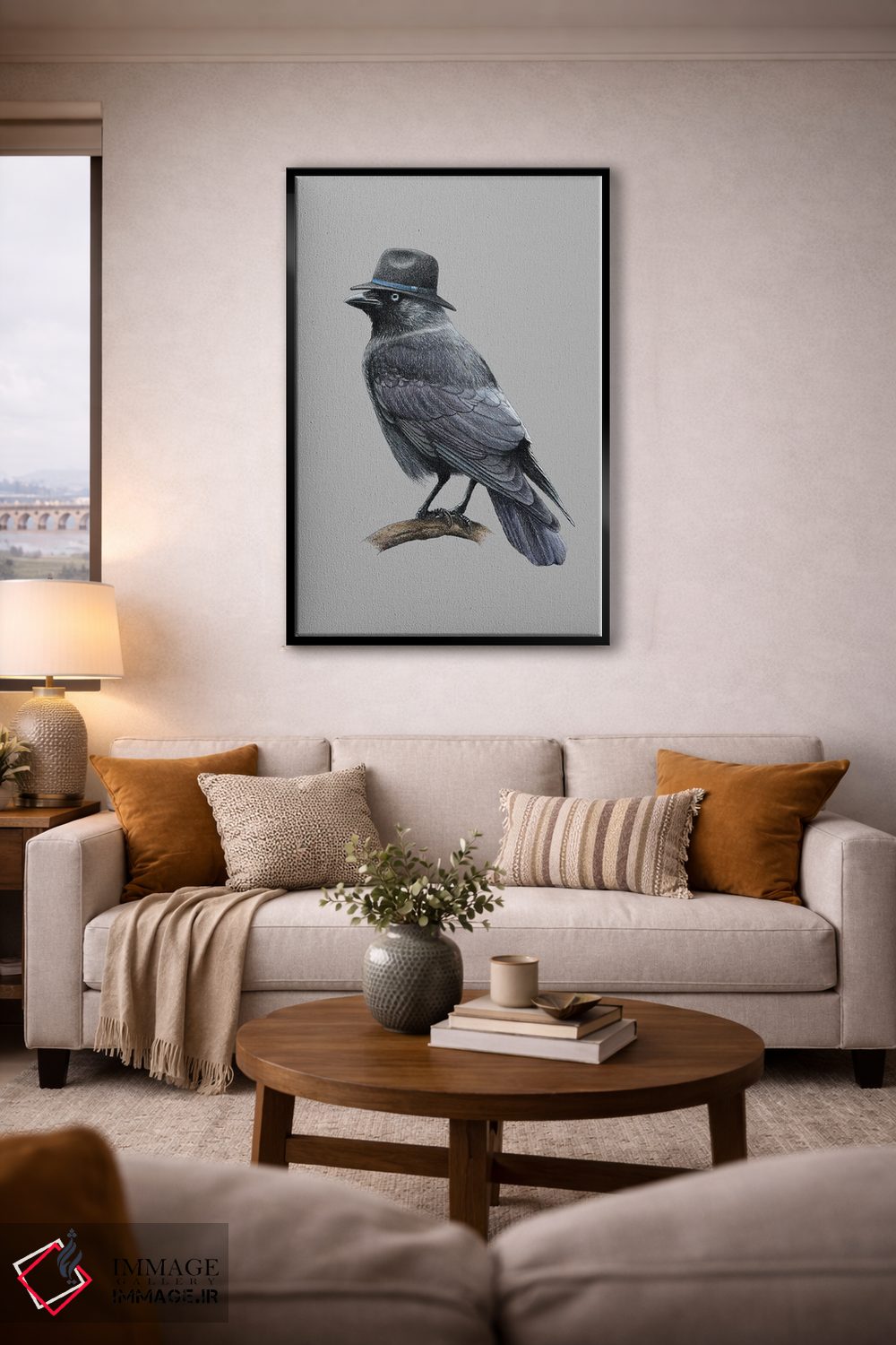 تابلو دکوراتیو کلاغ کوچک اثر میخائیل ودرنیکوف - D3B