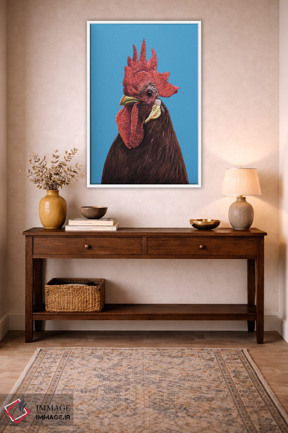 تابلو دکوراتیو خروس ۲ اثر میخائیل ودرنیکوف - D3W