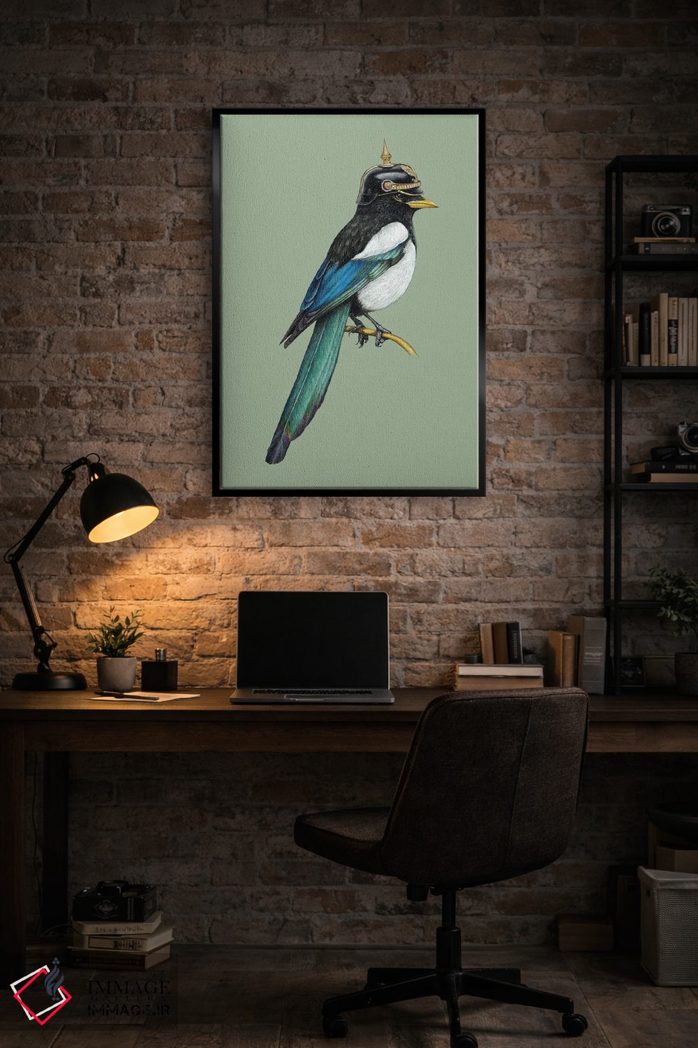 تابلو دکوراتیو ماکیای منقارش زرد اثر میخائیل ودرنیکوف - D4B