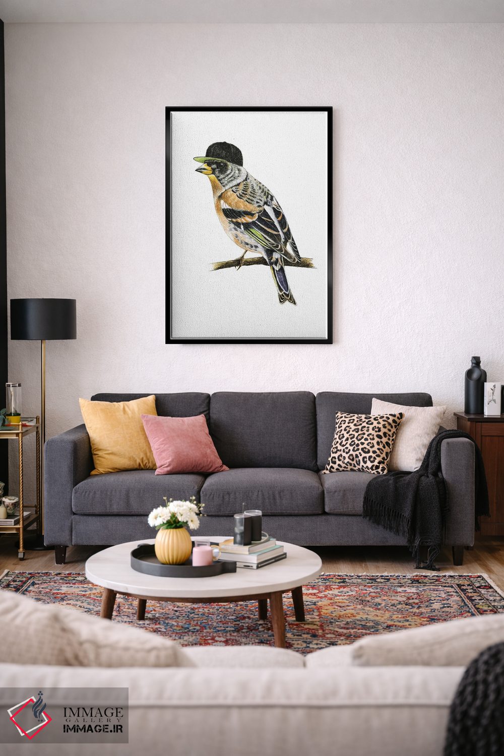 تابلو دکوراتیو سهره دم قرمز اثر میخائیل ودرنیکوف - D3B