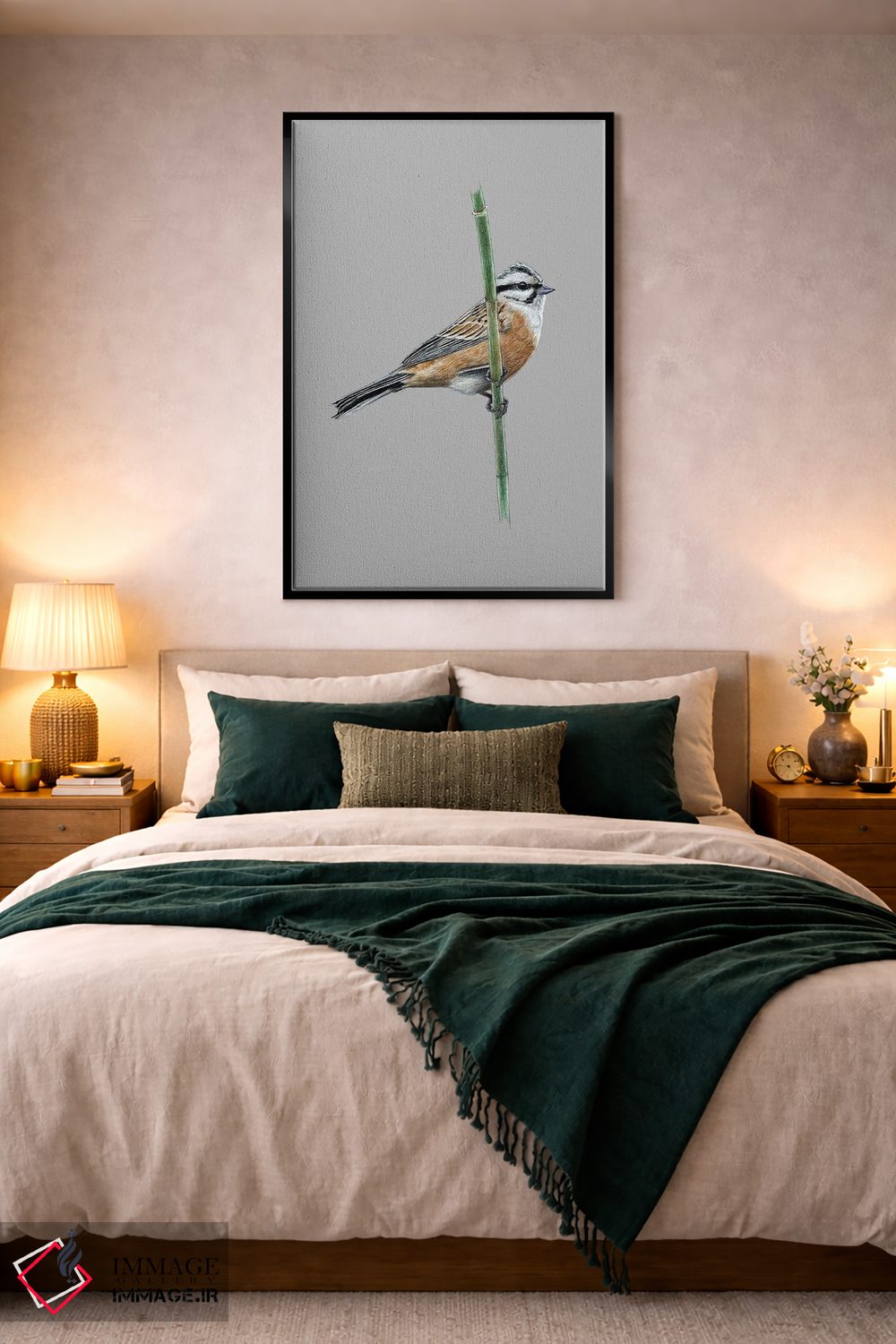 تابلو دکوراتیو چکاوک سنگی اثر میخائیل ودرنیکوف - D4B