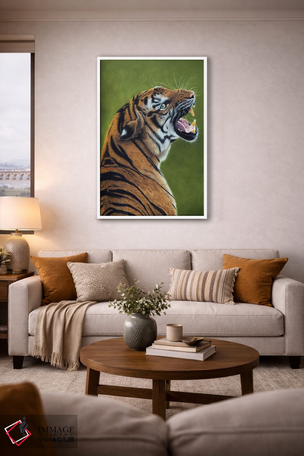 تابلو دکوراتیو ببر ۳ اثر میخائیل ودرنیکوف - D3W