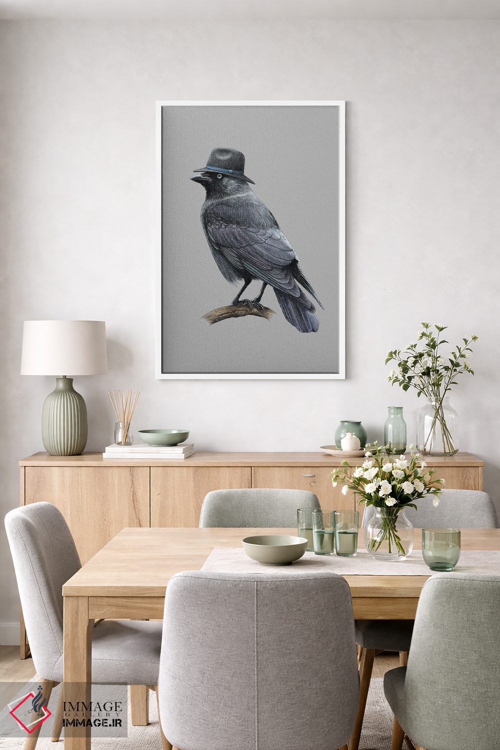 تابلو دکوراتیو کلاغ کوچک اثر میخائیل ودرنیکوف - D4W