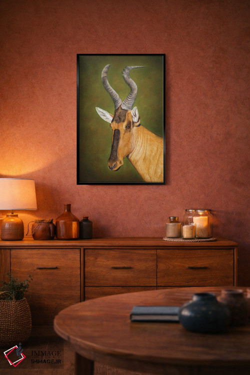 تابلو دکوراتیو هارت بیس قرمز اثر میخائیل ودرنیکوف - D4B