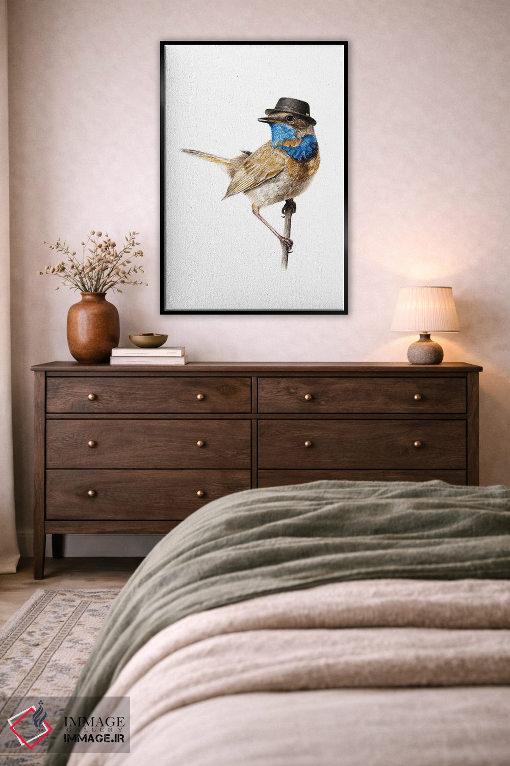 تابلو دکوراتیو گلوآبی ۲ اثر میخائیل ودرنیکوف - D4B