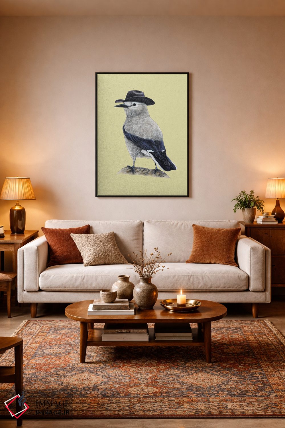 تابلو دکوراتیو کاکر درخت خوار کلارک اثر میخائیل ودرنیکوف - D4B