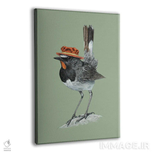 تابلو دکوراتیو گلوقرمز هیمالیایی اثر میخائیل ودرنیکوف - نمای پرسپکتیو محصول