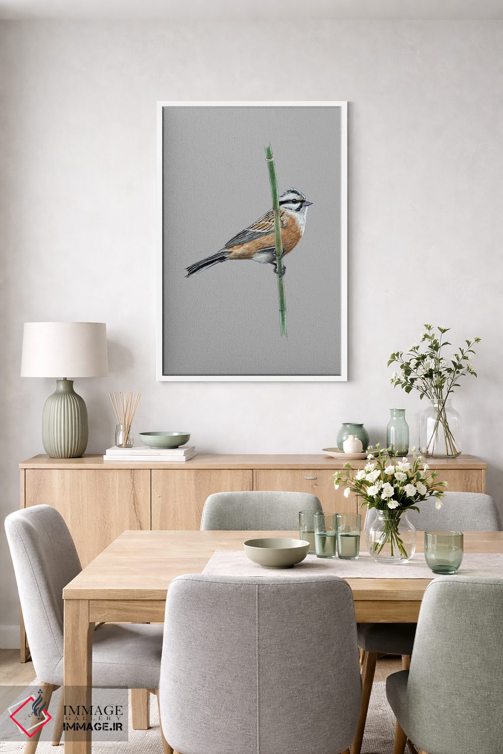 تابلو دکوراتیو چکاوک سنگی اثر میخائیل ودرنیکوف - D5W