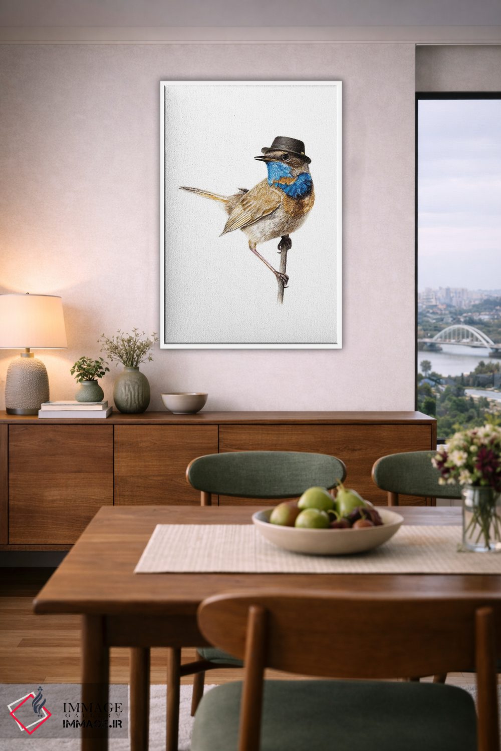 تابلو دکوراتیو گلوآبی ۲ اثر میخائیل ودرنیکوف - D5W