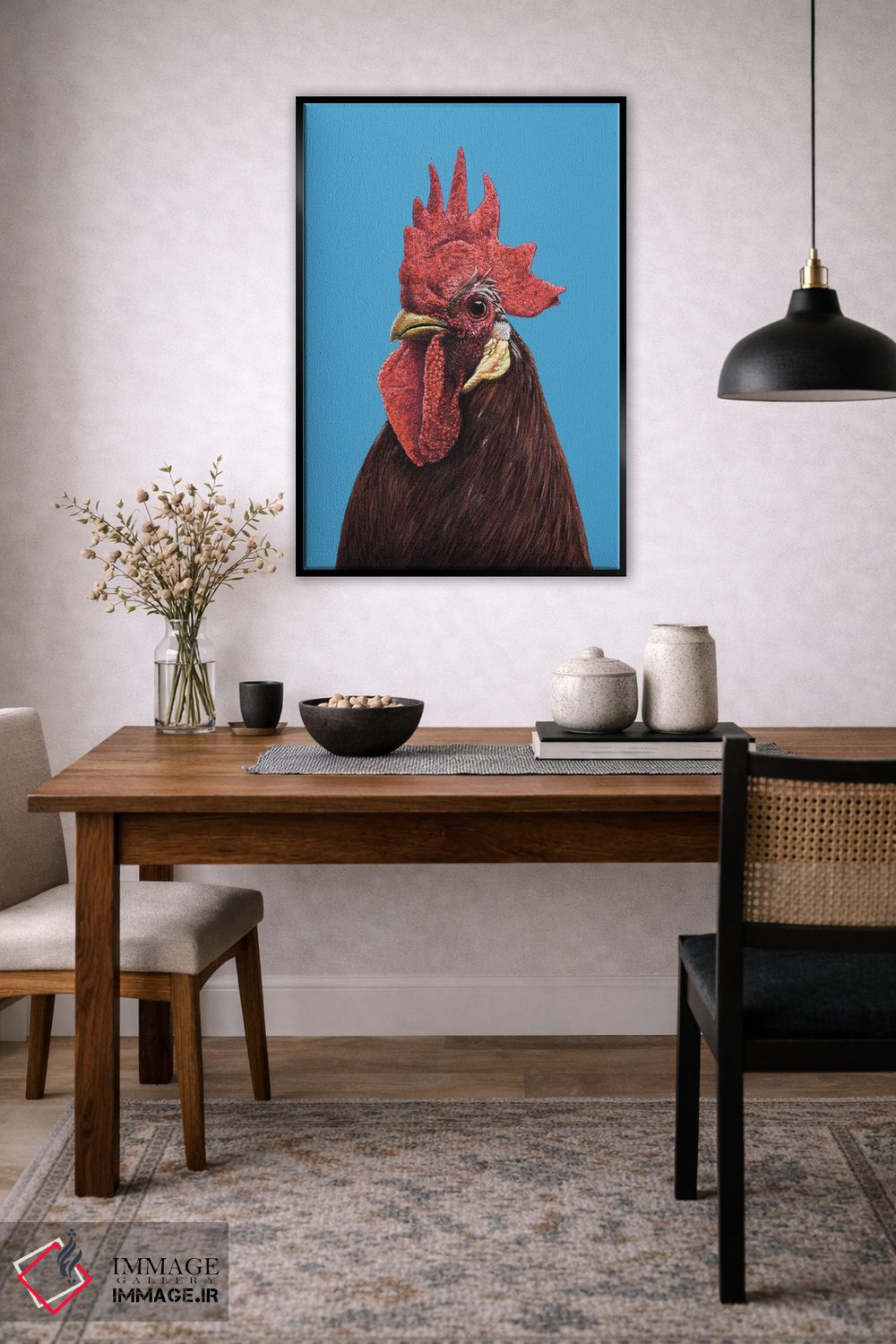 تابلو دکوراتیو خروس ۲ اثر میخائیل ودرنیکوف - D5B