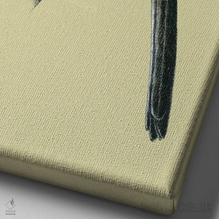 تابلو دکوراتیو گنجشک بریدد اثر میخائیل ودرنیکوف - نمای نزدیک بافت بوم