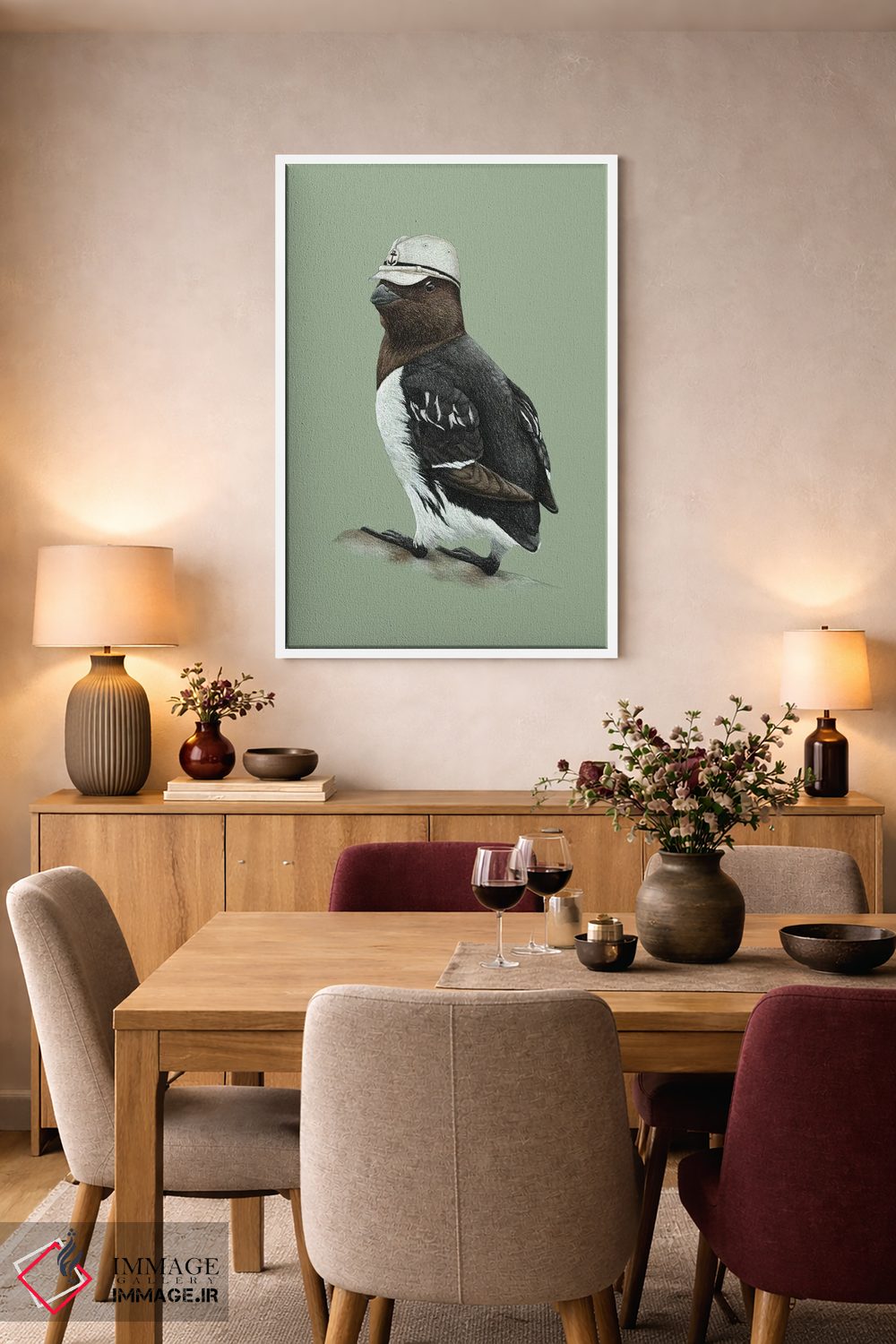 تابلو دکوراتیو آوک کوچک اثر میخائیل ودرنیکوف - D6W