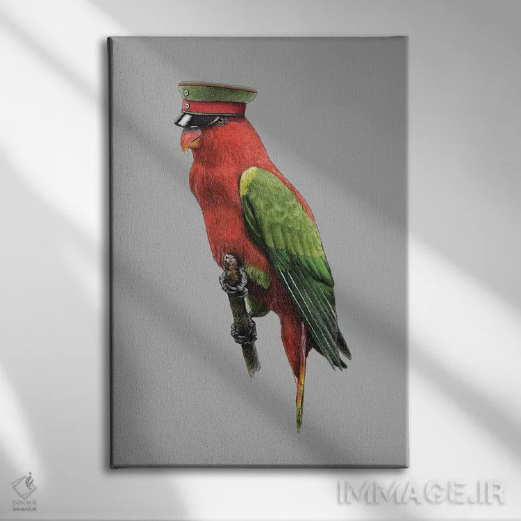 تابلو دکوراتیو لوری پرحرف اثر میخائیل ودرنیکوف - نمای روبهرو روی دیوار