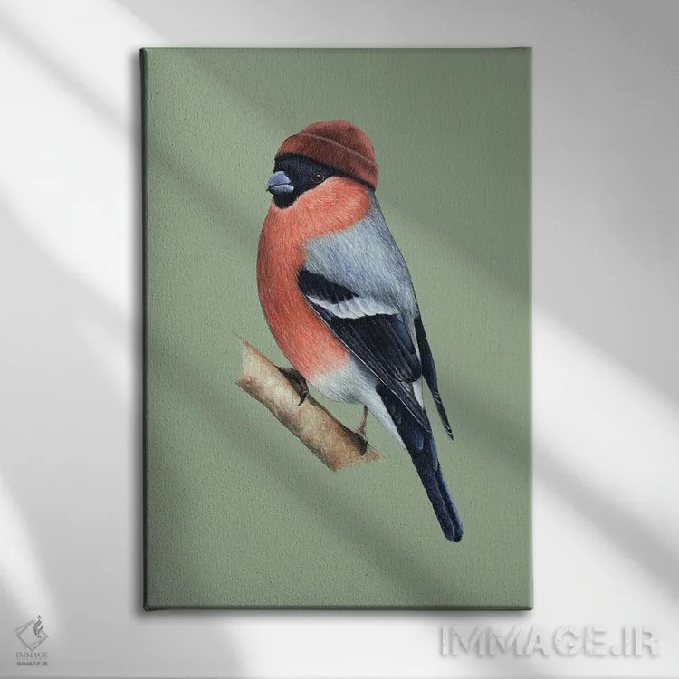 تابلو دکوراتیو کبودعقابی اوراسیایی ۲ اثر میخائیل ودرنیکوف - نمای روبهرو روی دیوار