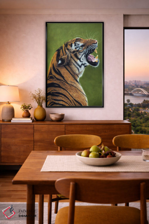 تابلو دکوراتیو ببر ۳ اثر میخائیل ودرنیکوف - D6B