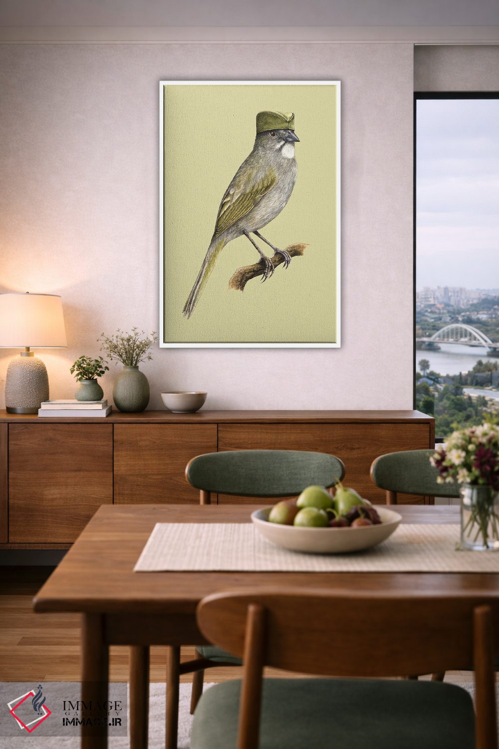 تابلو دکوراتیو تووه دم سبز اثر میخائیل ودرنیکوف - D6W