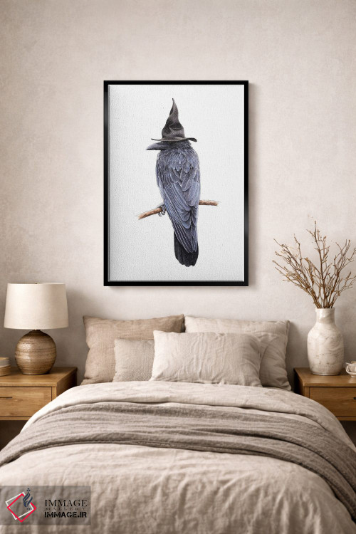 تابلو دکوراتیو کلاغ نوک درشت اثر میخائیل ودرنیکوف - D2B