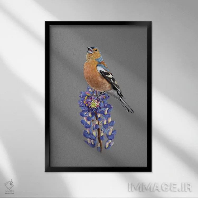 تابلو دکوراتیو "ساسک معمولی" اثر میخائیل ودرنیکوف - نمای قابدار مشکی