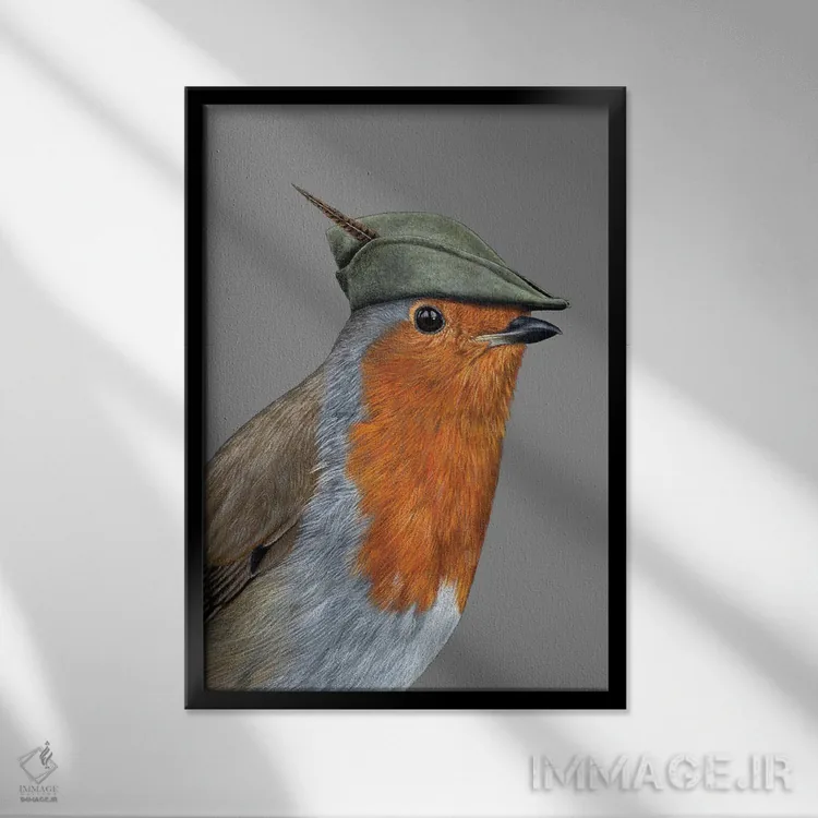 تابلو دکوراتیو رابین هود اثر میخائیل ودرنیکوف - نمای قابدار مشکی