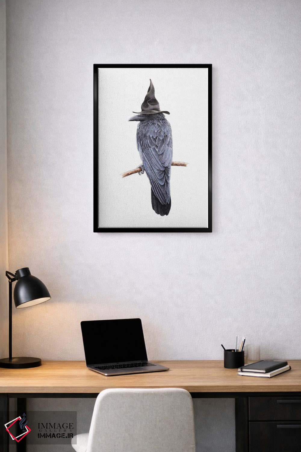 تابلو دکوراتیو کلاغ نوک درشت اثر میخائیل ودرنیکوف - D3B