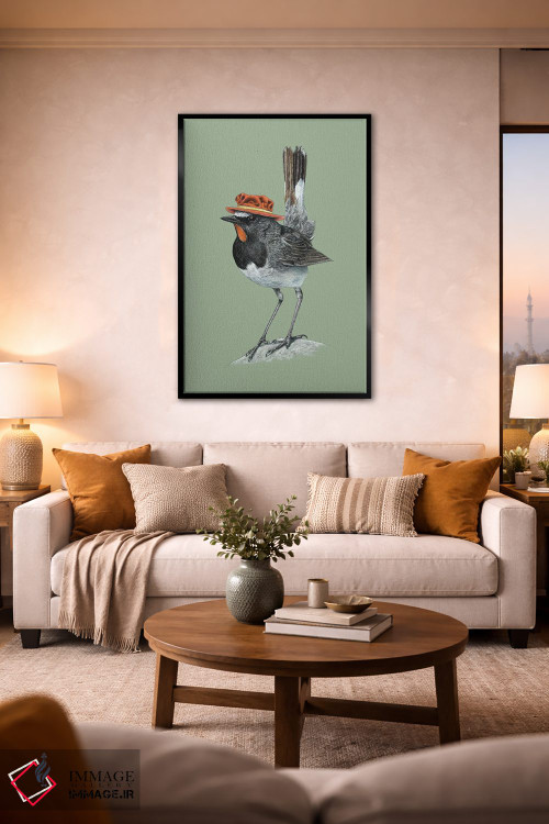 تابلو دکوراتیو گلوقرمز هیمالیایی اثر میخائیل ودرنیکوف - D3B