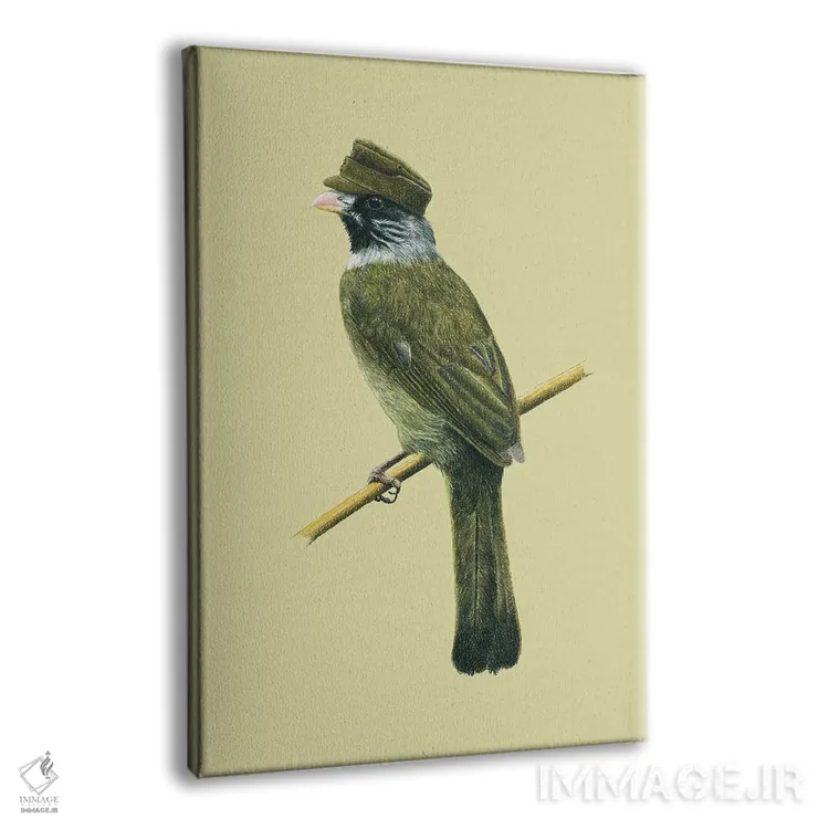 تابلو دکوراتیو "ساسک یقه دار" اثر میخائیل ودرنیکوف - نمای پرسپکتیو محصول