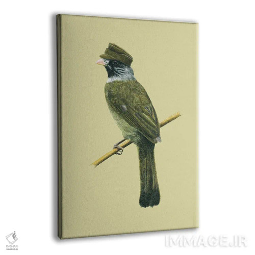 تابلو دکوراتیو "ساسک یقه دار" اثر میخائیل ودرنیکوف - نمای پرسپکتیو محصول