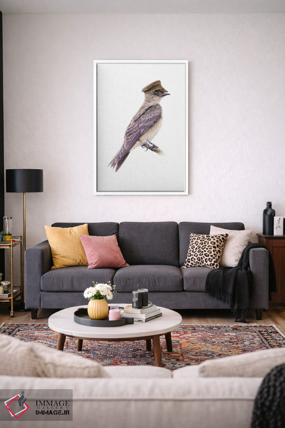 تابلو دکوراتیو مارتین سینه قهوه ای اثر میخائیل ودرنیکوف - D3W