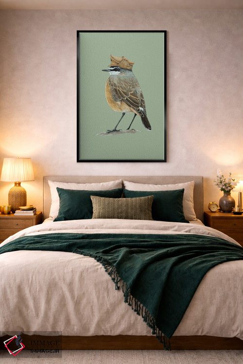 تابلو دکوراتیو "سینه زرشکی گوشتی رنگ" اثر میخائیل ودرنیکوف - D4B