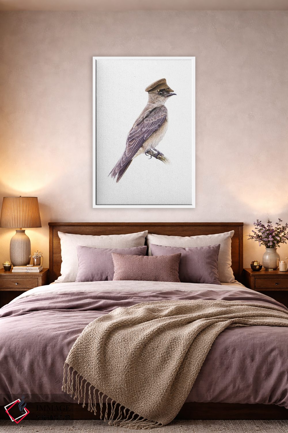 تابلو دکوراتیو مارتین سینه قهوه ای اثر میخائیل ودرنیکوف - D4W