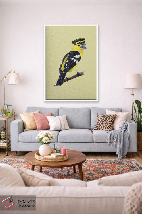 تابلو دکوراتیو "دارکوب طلایی" اثر میخائیل ودرنیکوف - D1W