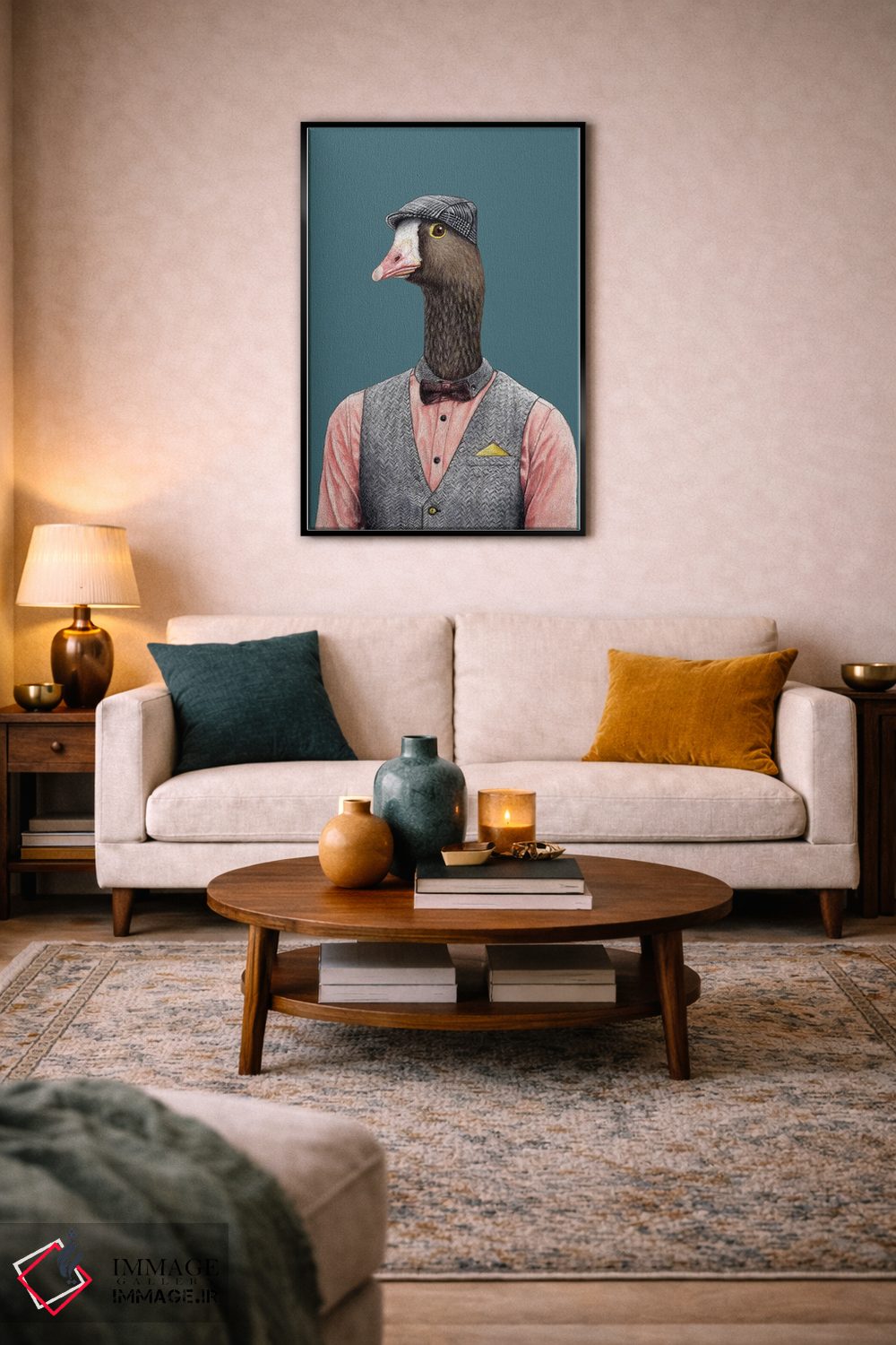 تابلو دکوراتیو "غاز کوچک پیشانی سفید" اثر میخائیل ودرنیکوف - D4B