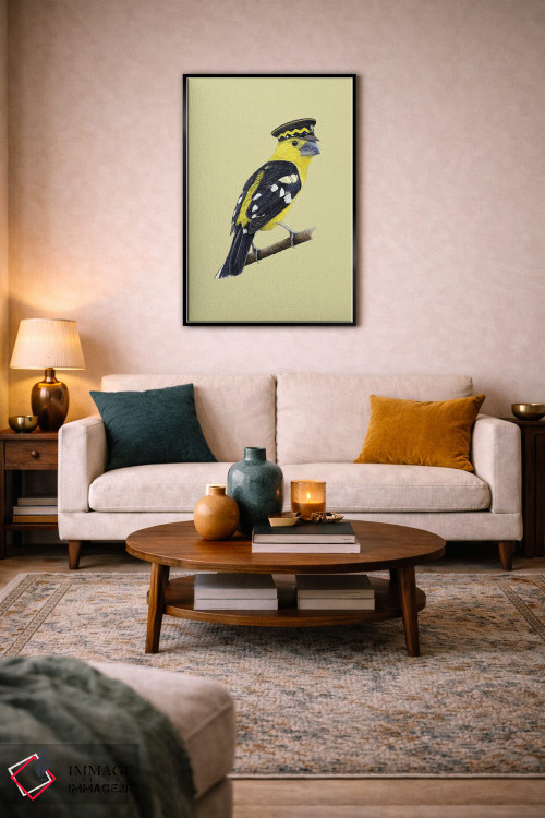 تابلو دکوراتیو "دارکوب طلایی" اثر میخائیل ودرنیکوف - D4B