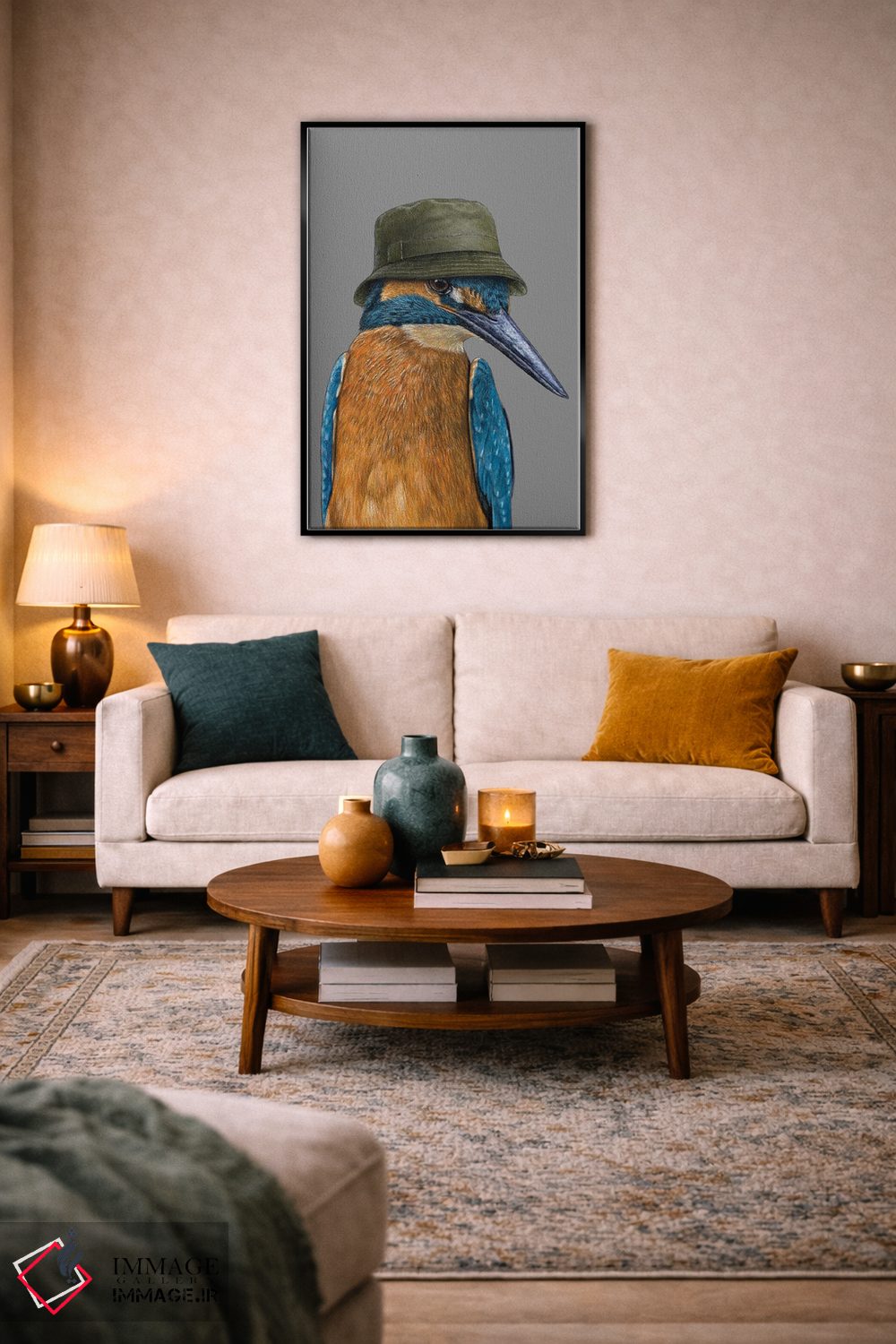 تابلو دکوراتیو "مرغ ماهی خوار معمولی ۲" اثر میخائیل ودرنیکوف - D5B