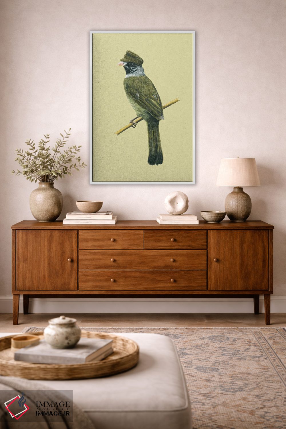 تابلو دکوراتیو "ساسک یقه دار" اثر میخائیل ودرنیکوف - D2W