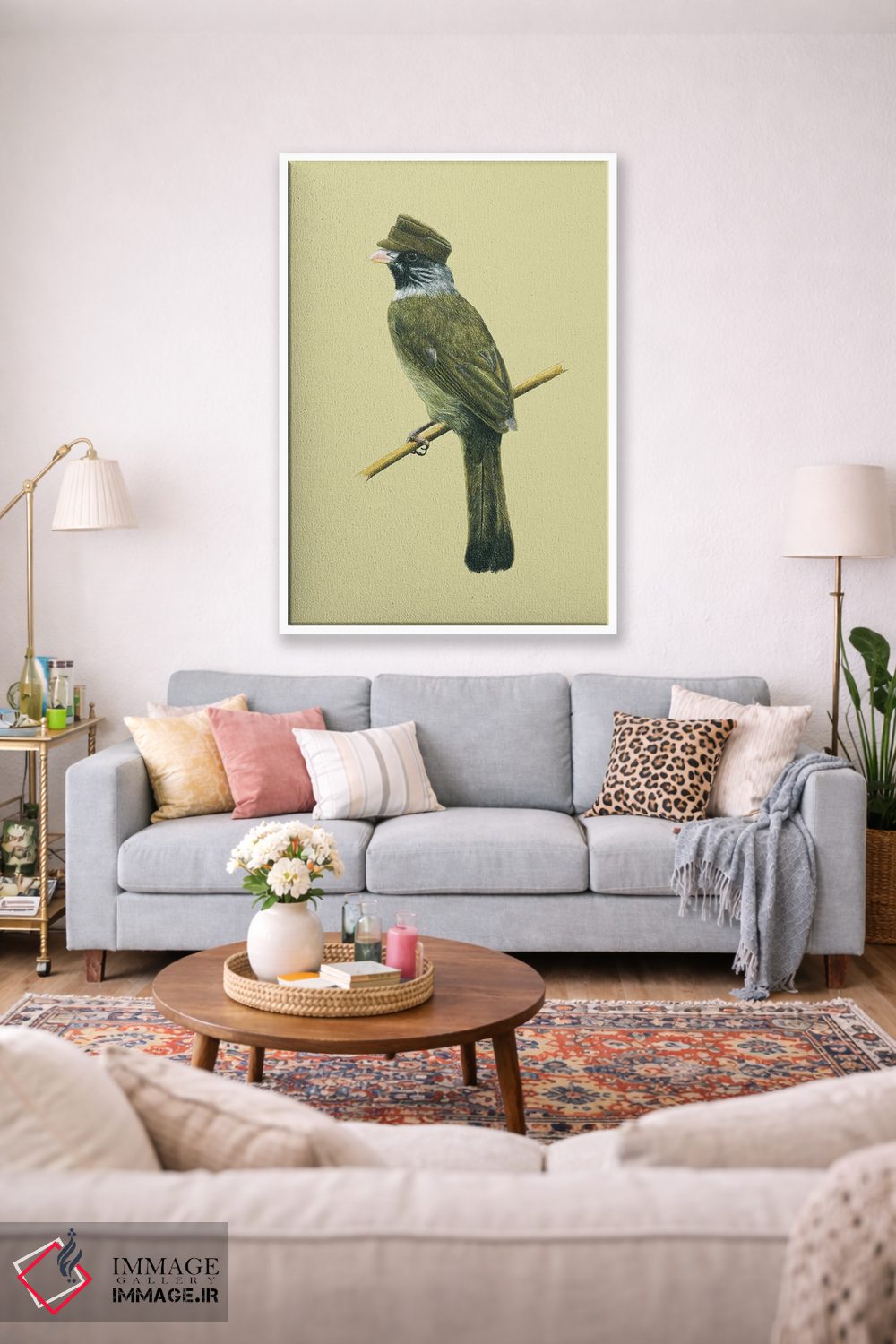 تابلو دکوراتیو "ساسک یقه دار" اثر میخائیل ودرنیکوف - D1W