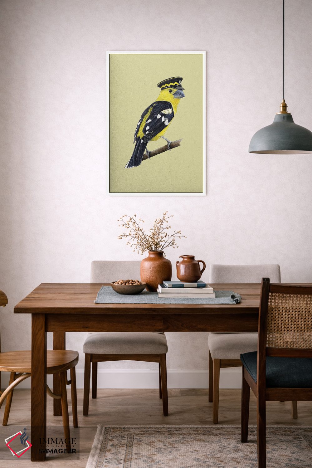 تابلو دکوراتیو "دارکوب طلایی" اثر میخائیل ودرنیکوف - D6W