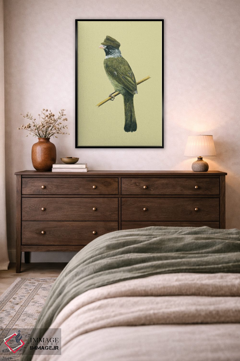 تابلو دکوراتیو "ساسک یقه دار" اثر میخائیل ودرنیکوف - D5B