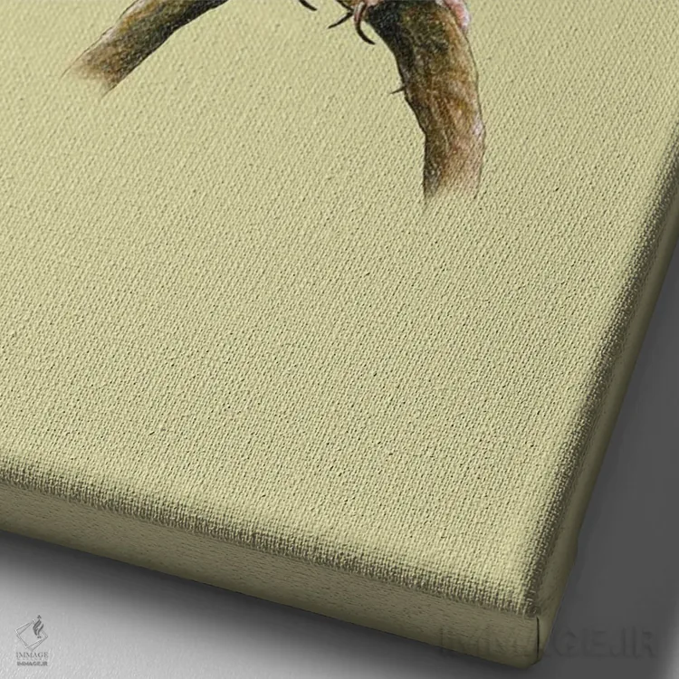 تابلو دکوراتیو "سهره طلایی اروپایی" اثر میخائیل ودرنیکوف - نمای نزدیک بافت بوم