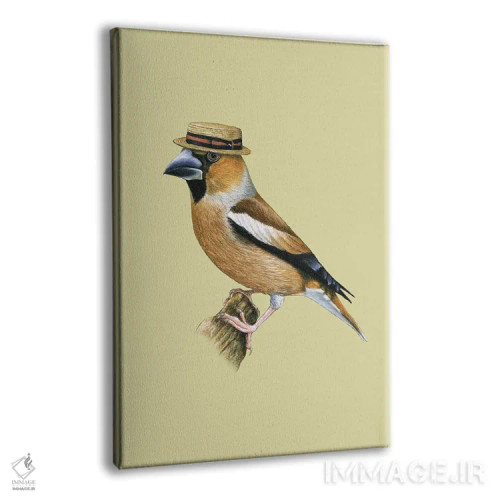 تابلو دکوراتیو "دارکوب نوک کلفت ۲" اثر میخائیل ودرنیکوف - نمای پرسپکتیو محصول