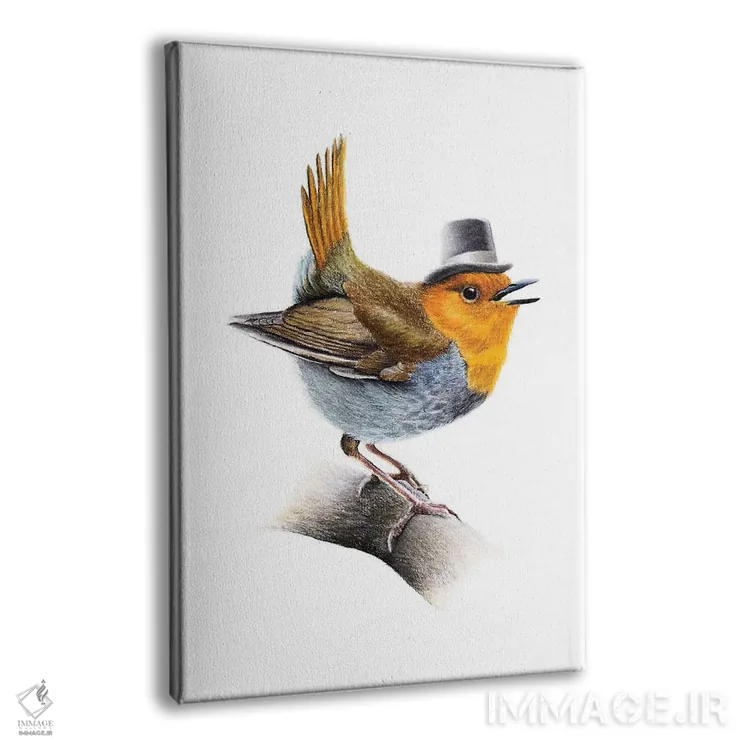 تابلو دکوراتیو "مرغ سهره ژاپنی" اثر میخائیل ودرنیکوف - نمای پرسپکتیو محصول