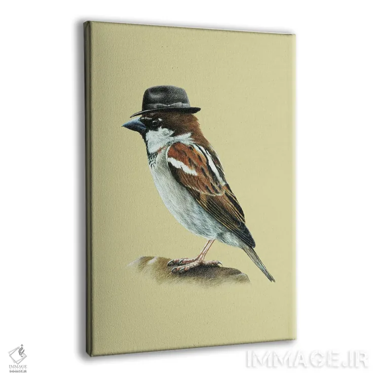 تابلو دکوراتیو "گنجشک ایتالیایی" اثر میخائیل ودرنیکوف - نمای پرسپکتیو محصول