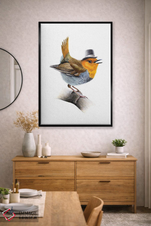 تابلو دکوراتیو "مرغ سهره ژاپنی" اثر میخائیل ودرنیکوف - D2B