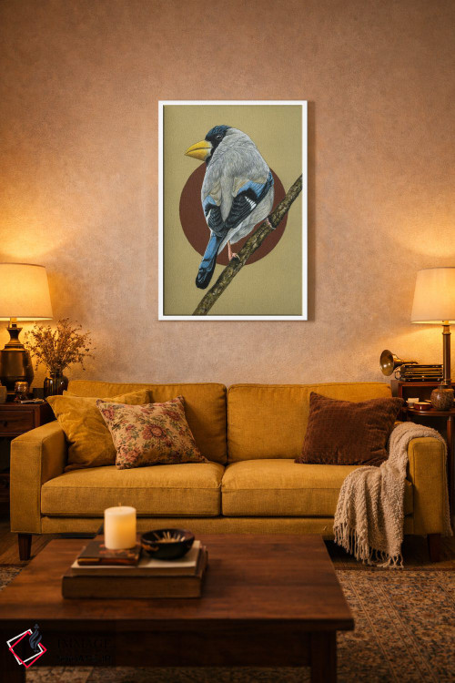 تابلو دکوراتیو "دارکوب ژاپنی" اثر میخائیل ودرنیکوف - D1W