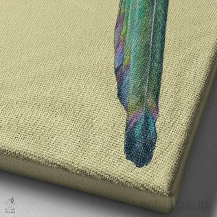 تابلو دکوراتیو "زاغ ۲" اثر میخائیل ودرنیکوف - نمای نزدیک بافت بوم