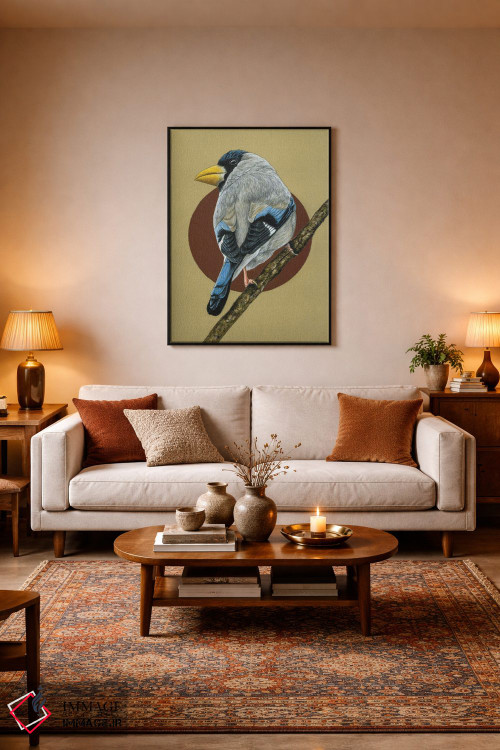 تابلو دکوراتیو "دارکوب ژاپنی" اثر میخائیل ودرنیکوف - D4B