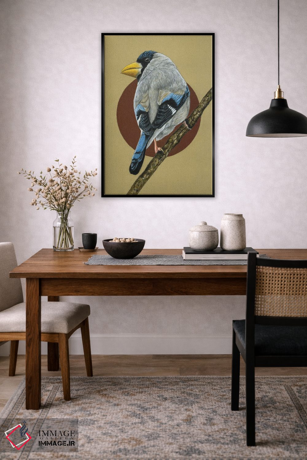 تابلو دکوراتیو "دارکوب ژاپنی" اثر میخائیل ودرنیکوف - D5B