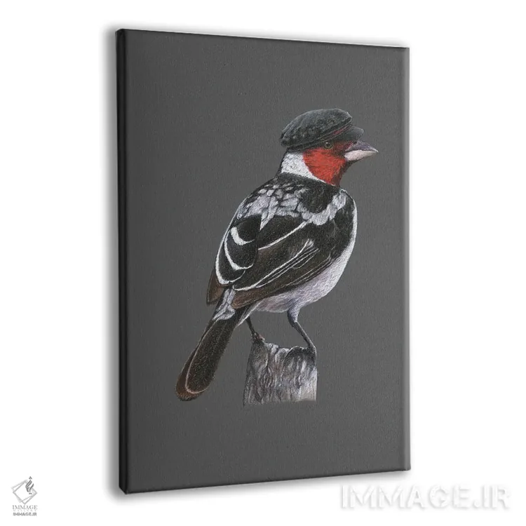 تابلو دکوراتیو "کارباورال با گردن قرمز" اثر میخائیل ودرنیکوف - نمای پرسپکتیو محصول